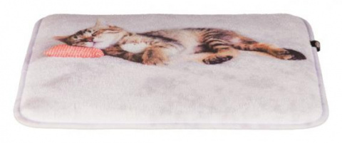 Лежак Nani для кошек и собак мелких пород, 40х30х1 см, серый