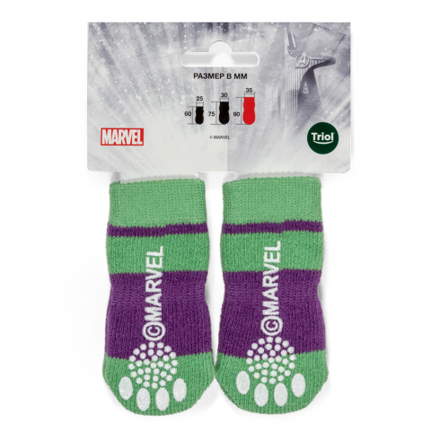 Носки для собак Marvel Халк L зеленый (унисекс) 1