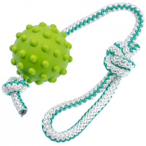 Игрушка для собак Мяч на веревке, 30 см