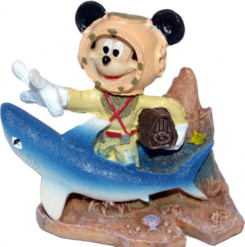 Декорация для аквариума Микки Маус с сокровищами