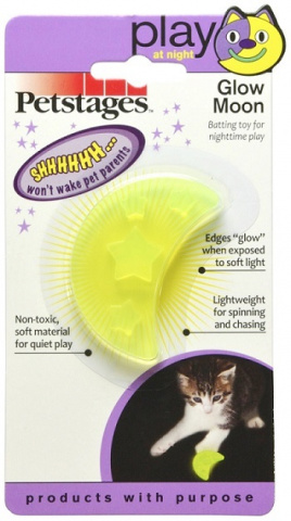 Игрушка для кошек ОРКА луна светящаяся в темноте 6 см