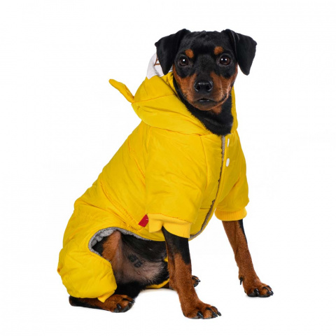 Комбинезон с капюшоном для собак XL желтый (унисекс) 2