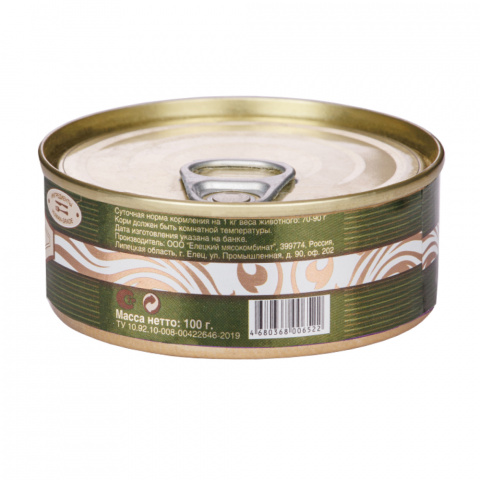 Мясной Деликатес консервы для собак, с натуральной индейкой в желе, 100 г 5