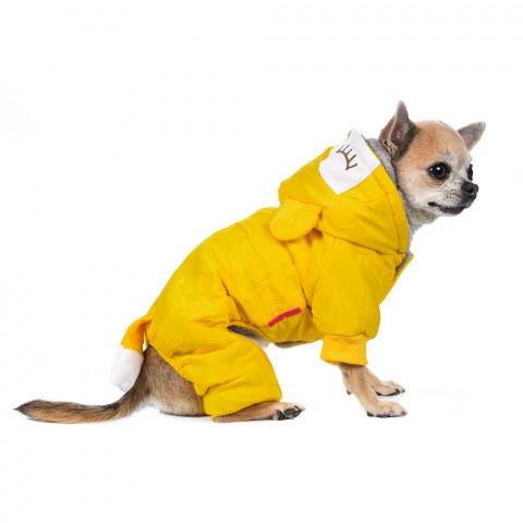 Комбинезон с капюшоном для собак XL желтый (унисекс) 5