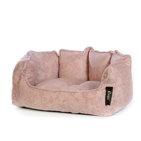 Лежанка-диван для кошек и собак мелких пород, 43х36 см, розовый 1