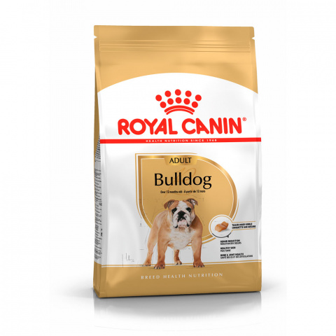 Bulldog Adult корм для английских бульдогов старше 12 месяцев, 12 кг