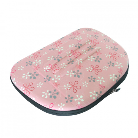 Складная сумка-переноска для кошек и собак мелкого размера до 6 кг, 30х46х32 см, бледно-розовая в цветочек 3