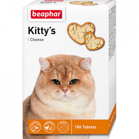 Витамины для кошек с сыром Kittys+Cheese 180т