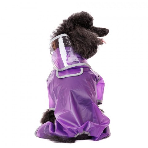 Дождевик для собак с ножками XL фиолетовый (унисекс) 1
