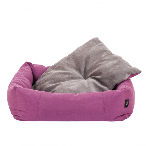 Лежак хлопок 2 для кошек и собак мелких и средних пород, 70х60 см, фиолетовый 4