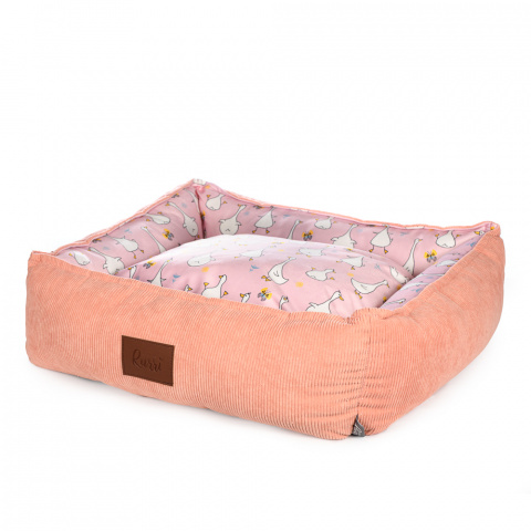 Лежак для кошек и собак мелких пород, 60х51х19 см, розовый 2