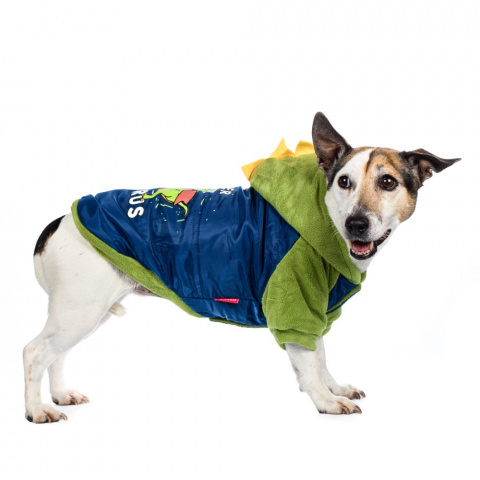Куртка с капюшоном для собак M синий (унисекс) 7