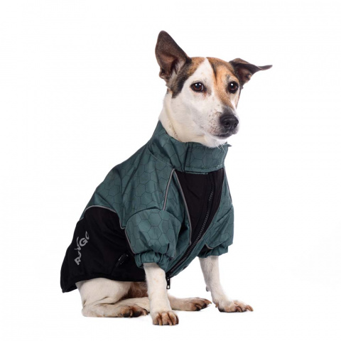 Куртка на молнии для собак мелких пород 29x42x27см M зеленый (унисекс) 8