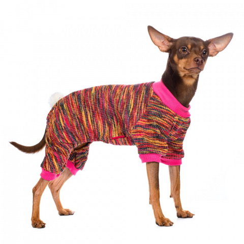 Костюм с хвостиком для собак XL розовый (унисекс) 4
