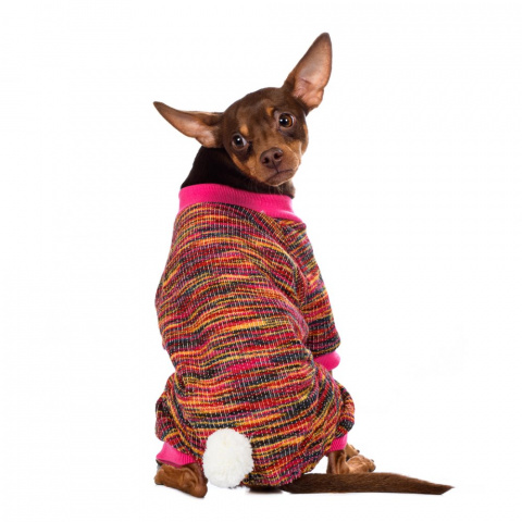 Костюм с хвостиком для собак XL розовый (унисекс) 5