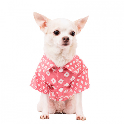 Рубашка для собак S розовый (унисекс) 2