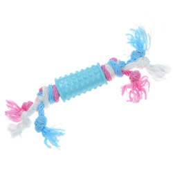 Игрушка для собак Папильотка розовое и голубым, 6 см