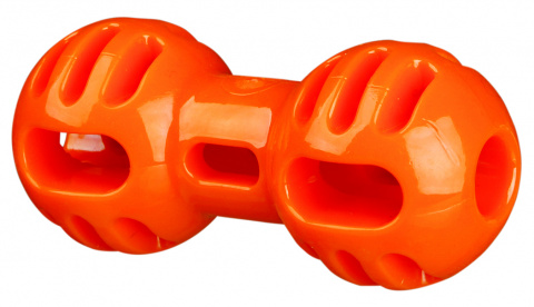 Игрушка для собак Гантеля Soft and Strong, термопластичная резина, оранжевый, 11 см