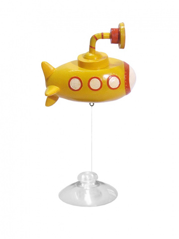 Декорация пластиковая Подводная лодка (игрушка-поплавок) 7,4х4,6х6,5см