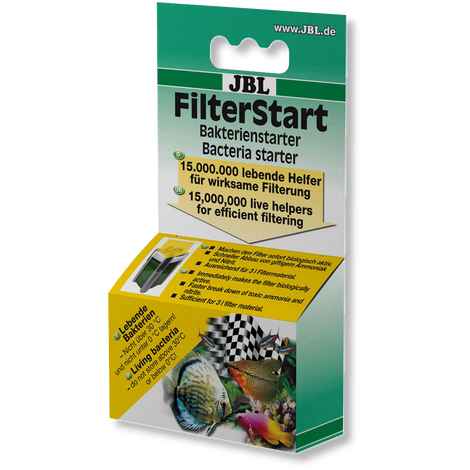 FilterStart 10ml Жидкий препарат с полезными бактериями для активациифильтра в пресноводных и морских аквариумах