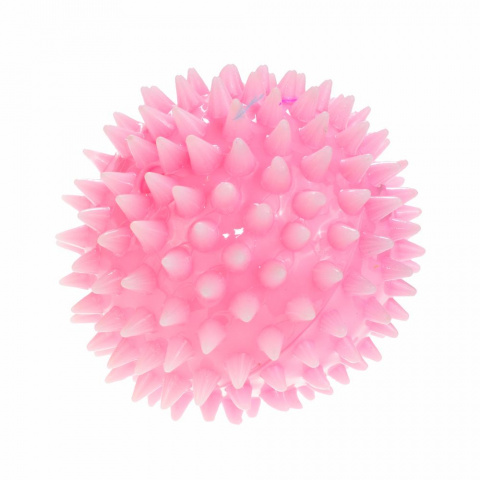 Игрушка для собак Мяч игольчатый, розовый, 7 см