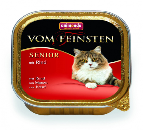 Vom Feinsten Senior консервы для кошек старше 7 лет, с говядиной, 100 г