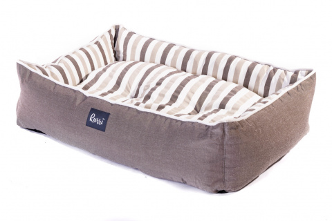 Лежак Монс для кошек и собак средних пород, 86x61x23 см, коричневый 2