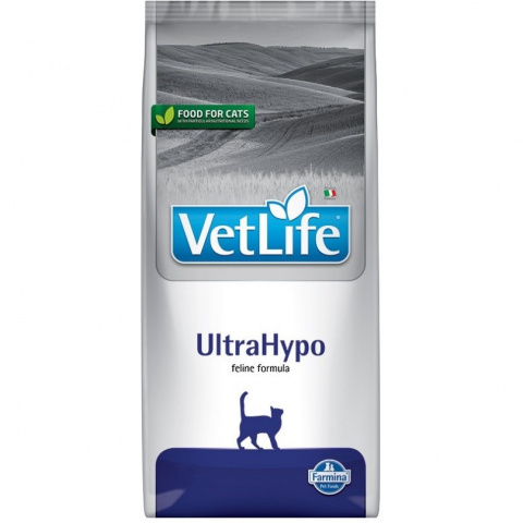 Vet Life Cat UltraHypo диетический сухой корм для кошек гипоаллергенный с рыбой, 5 кг