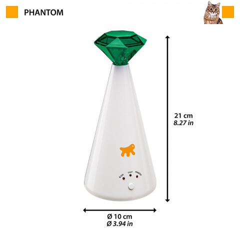 Игрушка для кошек лазерная Phantom, 21 см 1