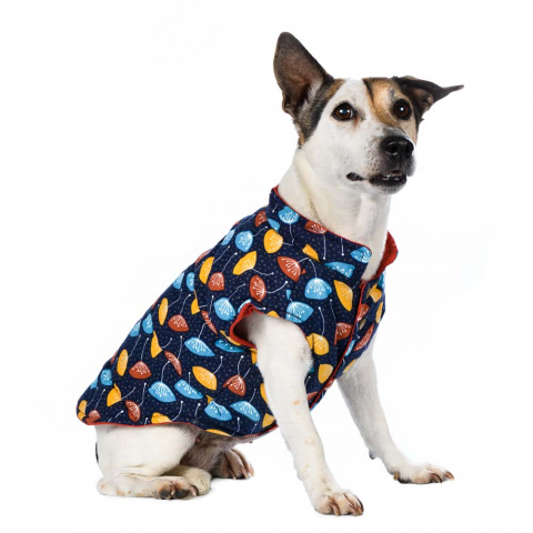 Куртка двухсторонняя для собак XL оранжевый (унисекс) 2