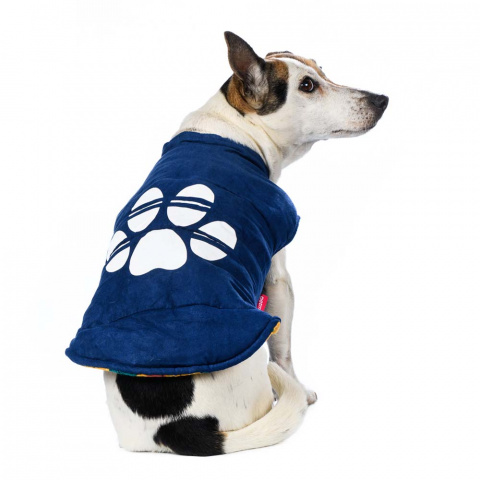 Куртка двухсторонняя для собак M синий (унисекс) 13