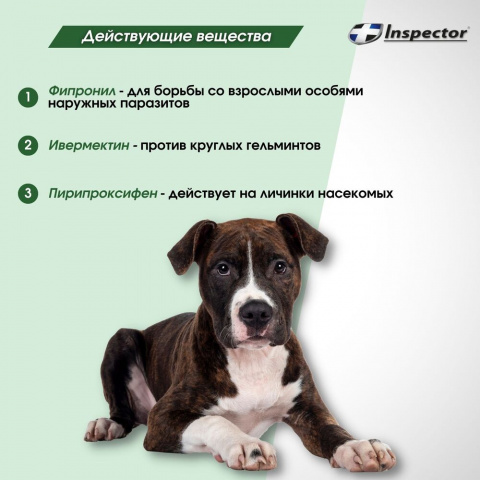 Ошейник для собак средних пород от блох, клещей и гельминтов, 65 см 4