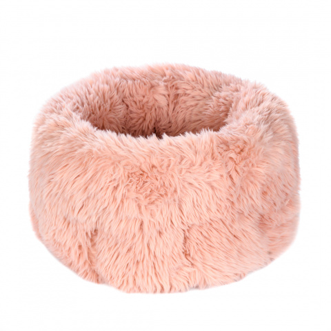 Лежак круглый для собак и кошек мелких пород, 35х20 см, розовый 1