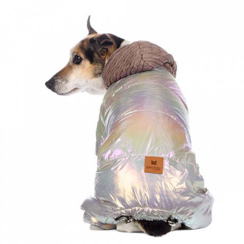 Комбинезон для собак радужный с капюшон XL 4