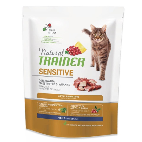 Solution Sensitive сухой монобелковый корм для чувствительных и склонных к аллергии кошек, с уткой 300 гр 1