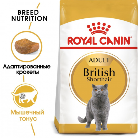 British Shorthair Adult Сухой корм для взрослых кошек породы британская короткошерстная, 2 кг 3