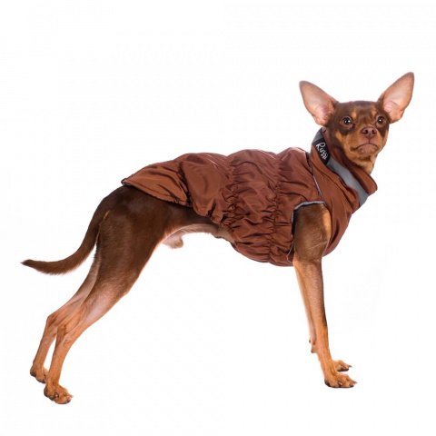 Куртка на молнии для собак Французский бульдог XL коричневый (унисекс) 8