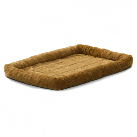 Лежанка Pet Bed меховая коричневая, 107х67 см