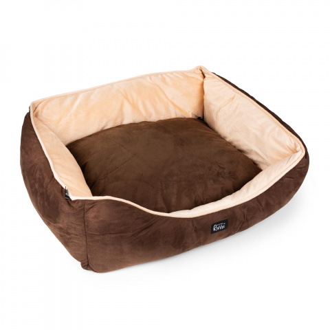 Лежак для кошек и собак мелких и средних пород, 75х60х23 см, коричневый 1