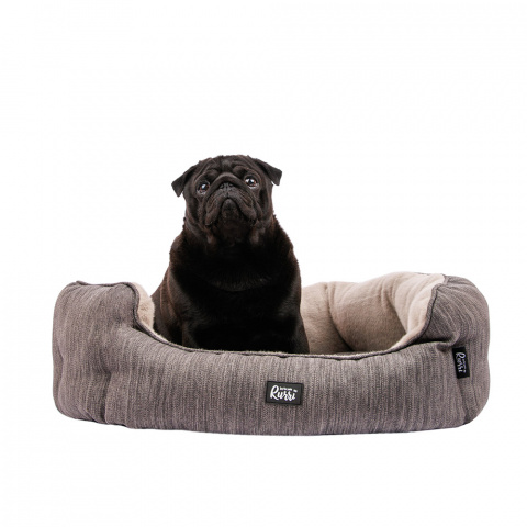 Лежак для собак и кошек мелких и средних пород, 75х60х24 см, коричневый 1