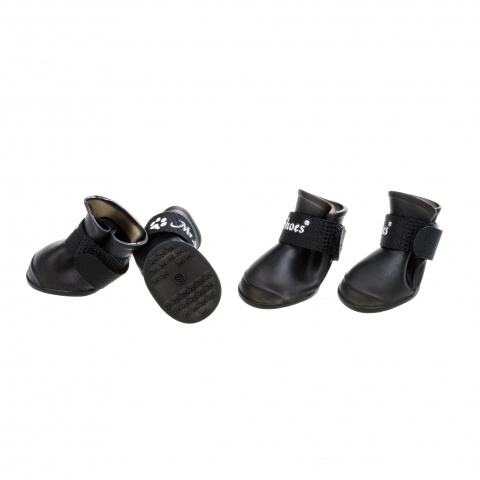 Ботинки резиновые на липучках для собак L черный (унисекс), цвет Черный,цены, купить в интернет-магазине Четыре Лапы с быстрой доставкой