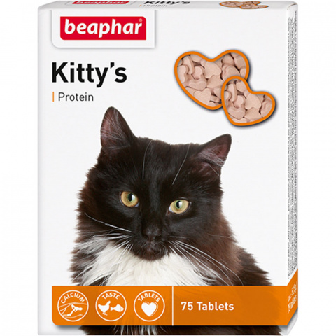 Витамины для кошек Kittys+Protein 75т