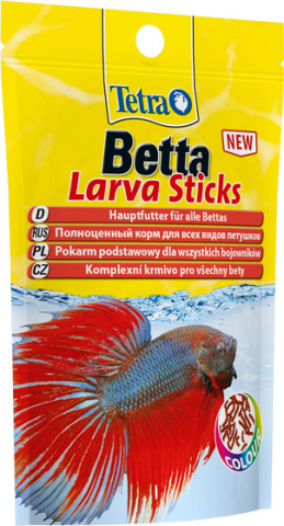 Betta LarvaSticks корм для рыб в виде плавающих палочек, 5 г 1