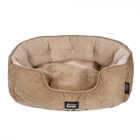 Лежак для собак и кошек мелких пород, 50х46х16 см, бежевый, цвет Бежевый,  цены, купить в интернет-магазине Четыре Лапы с быстрой доставкой