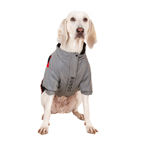 Куртка на молнии для собак крупных пород Карликовый пинчер, Джек Рассел, Бигль 51x72x47см 4XL серый (унисекс) 2