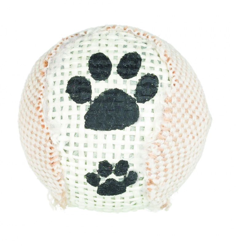 Игрушка для кошек Джутовый мячик Rattle, пластик, 5 см (3 шт) 1