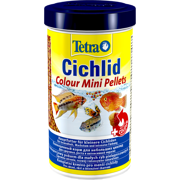 Cichlid Colour Mini корм для рыб всех видов цихлид, 500 мл