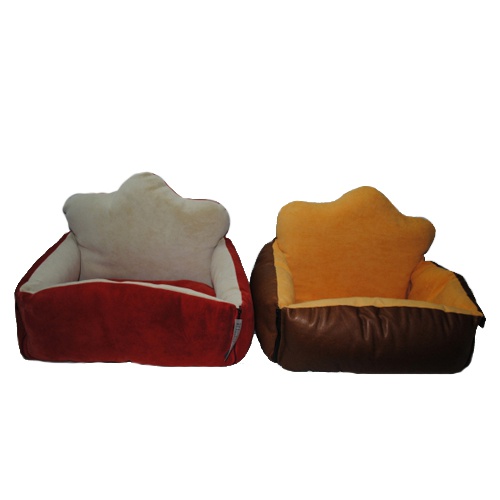 Лежак для животных Клеопатра Диван №7 с бортиком, искусственный мех, 35х50х40 см