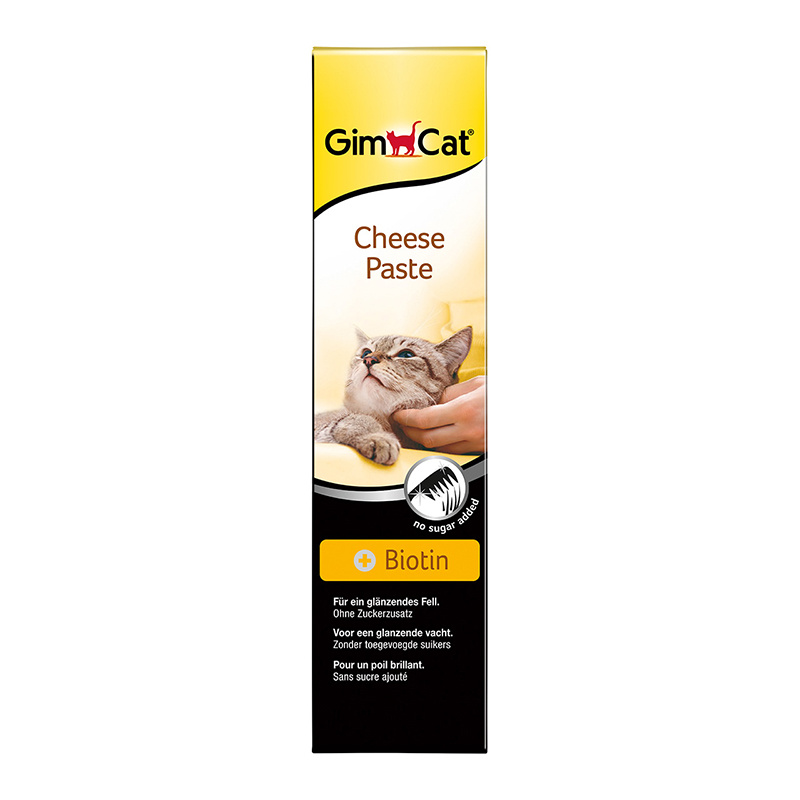 Gimcat Паста сырная с биотином для кошек, 100г