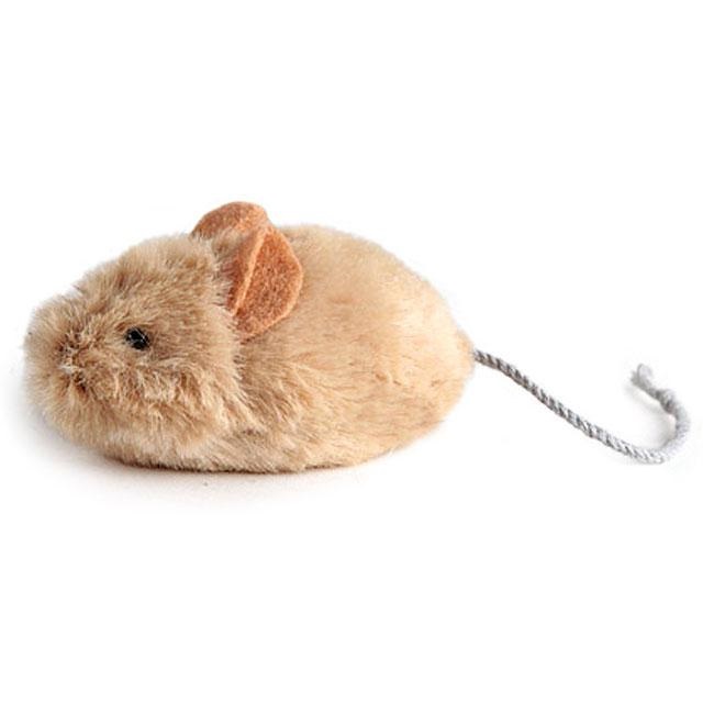 Игрушка для кошек Мышка со звуковым чипом 13 см